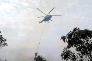 Heli jenis mi-8 yang pernah bertugas di ciremai